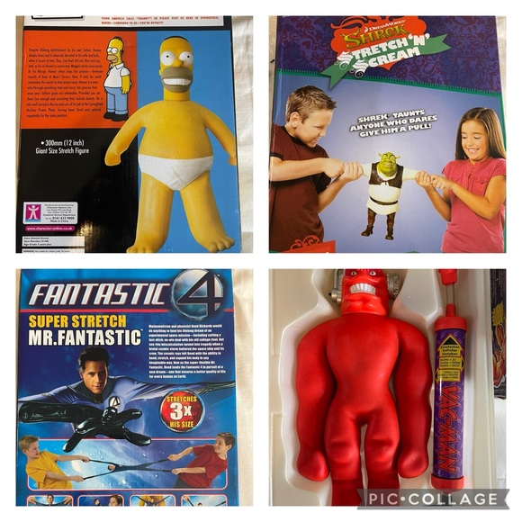 Lot of 4 vintage unique classic stretch doll action figures! - Picture 2 of 3